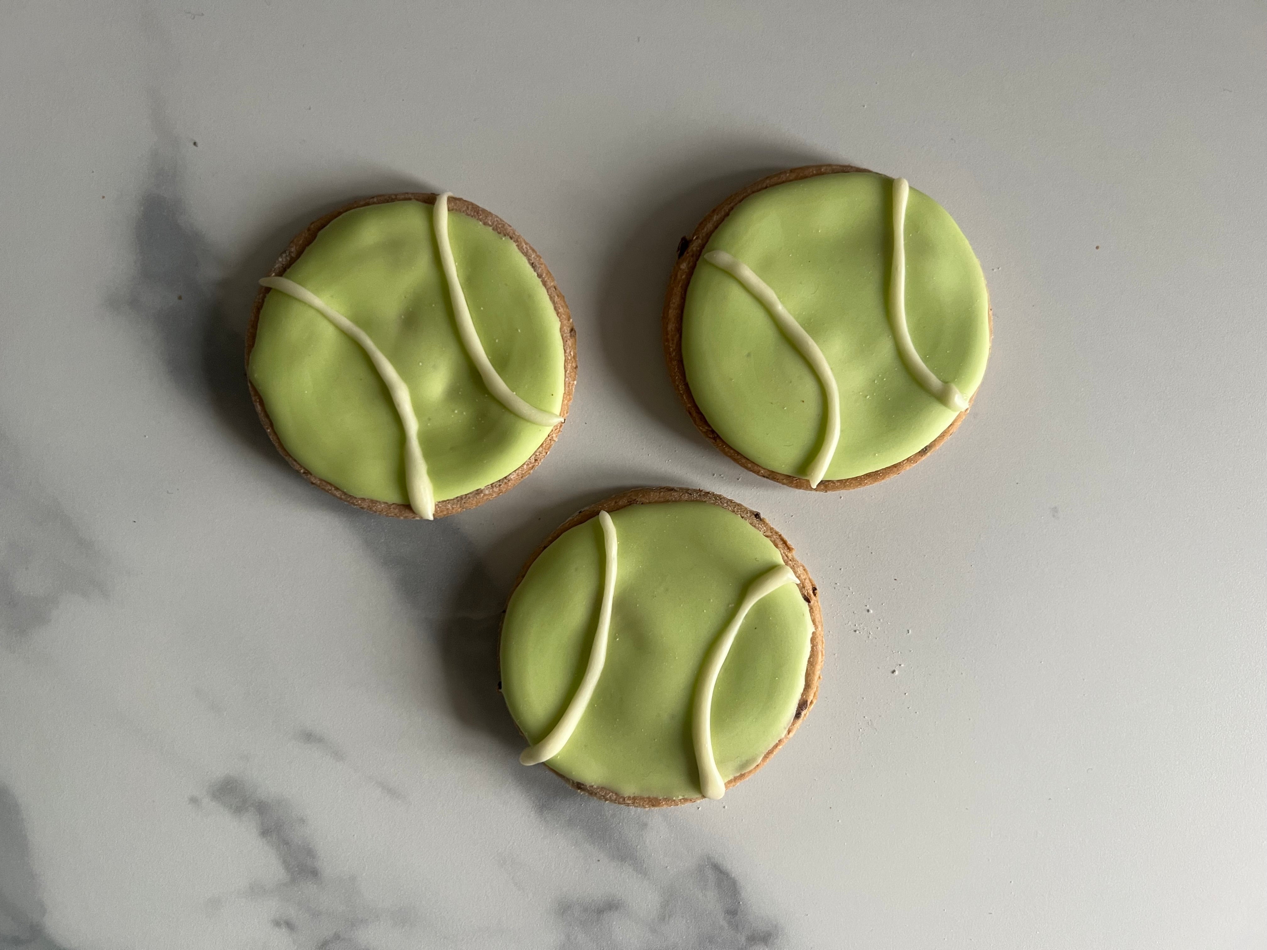 TENNIS BALL BISCUITS